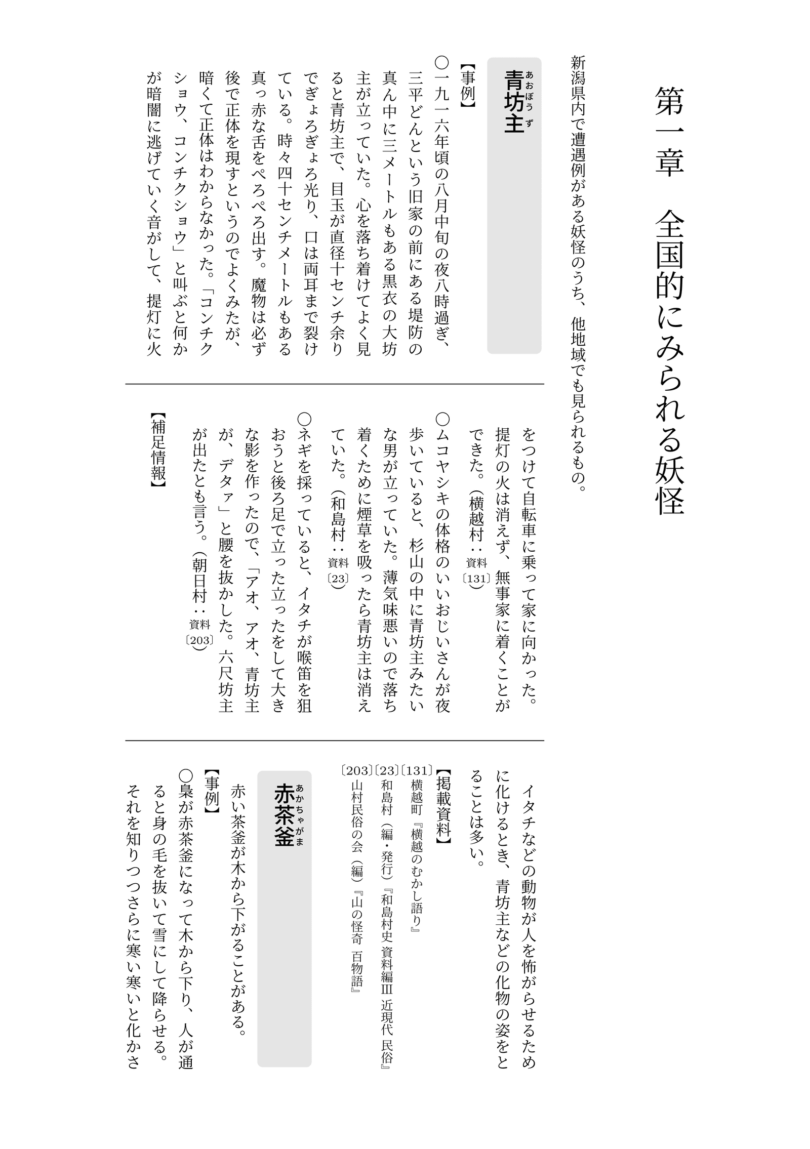 新潟妖怪事典 サンプルページ 0004