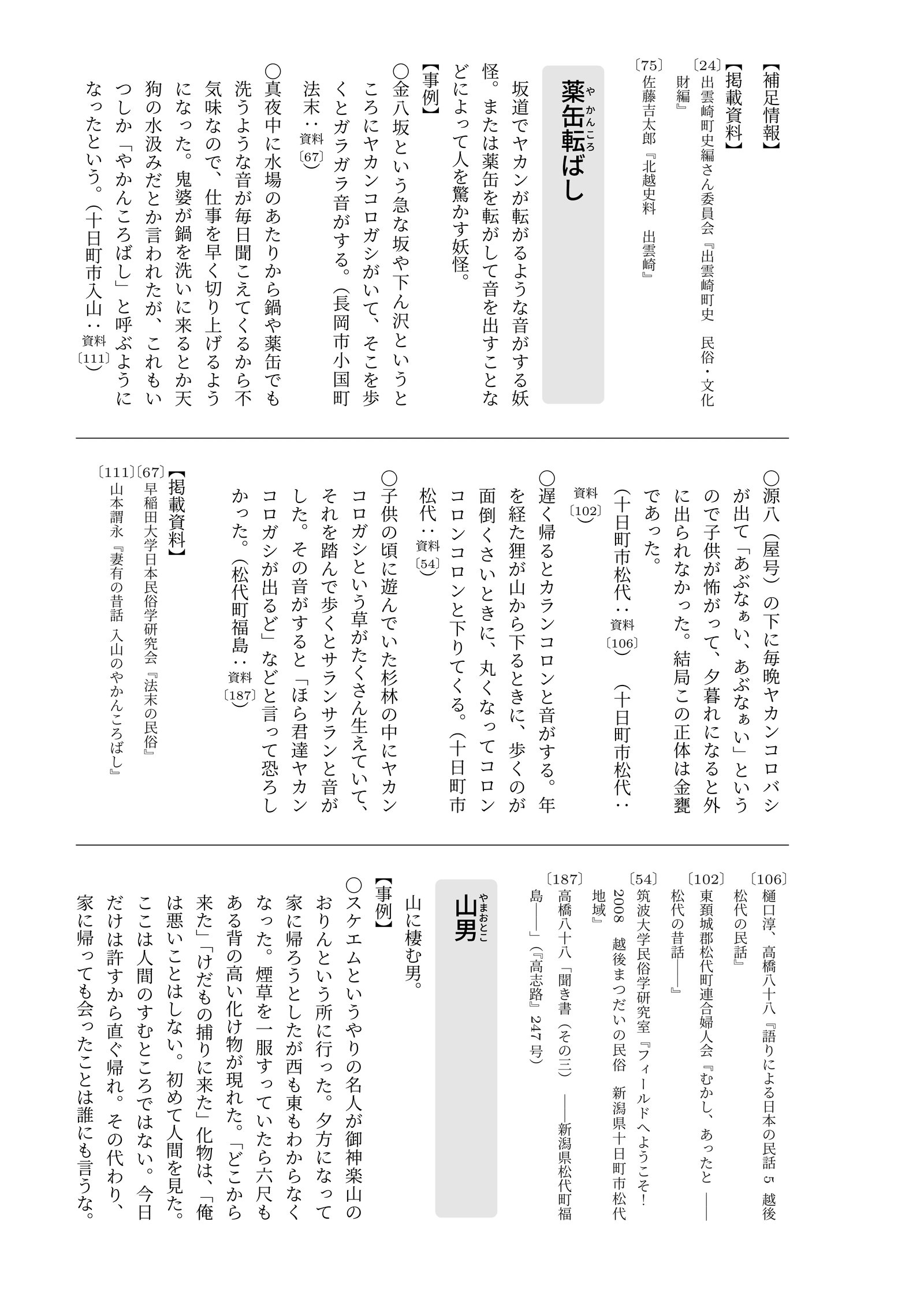 新潟妖怪事典 サンプルページ 0035