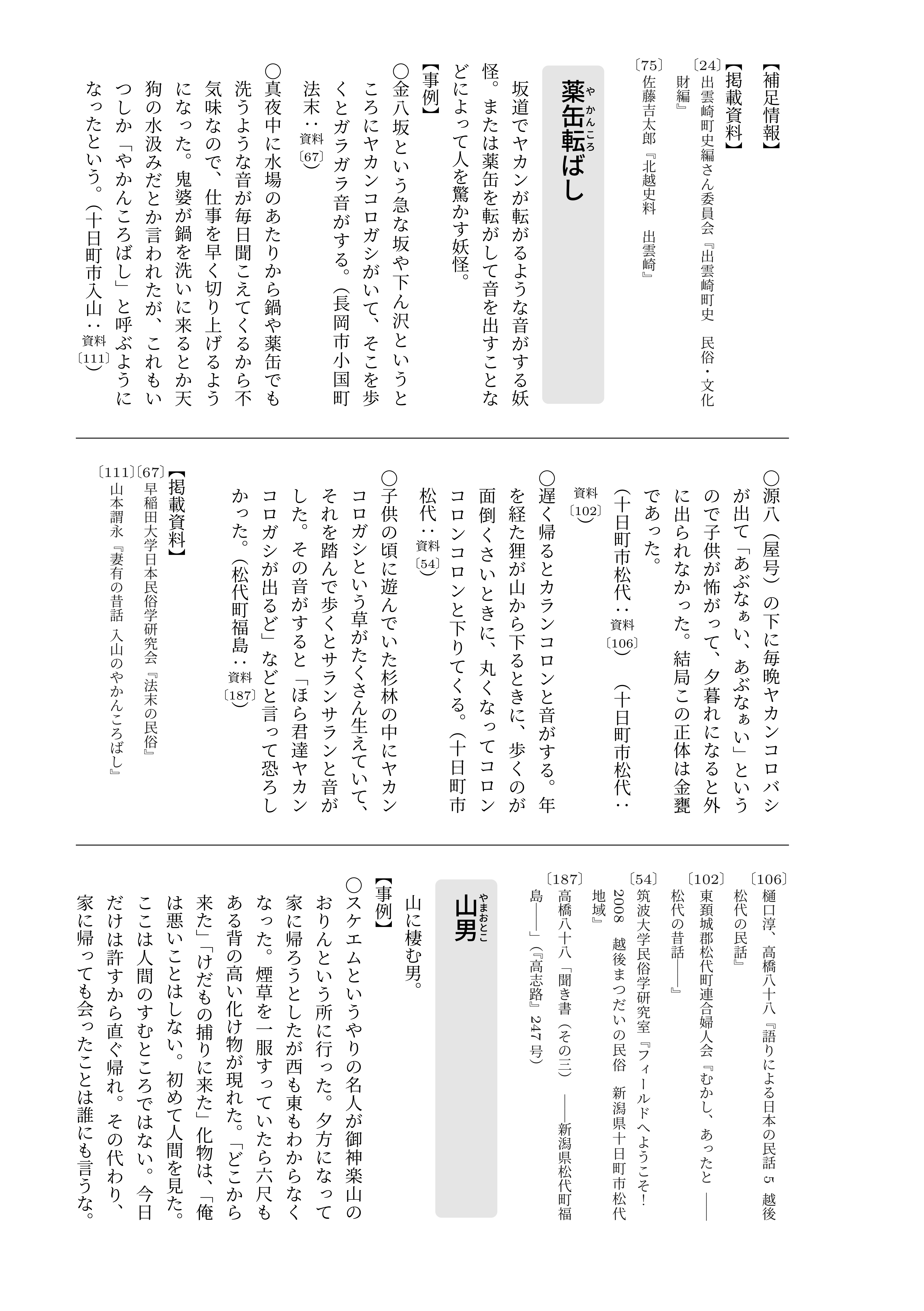 新潟妖怪事典 サンプルページ 0035